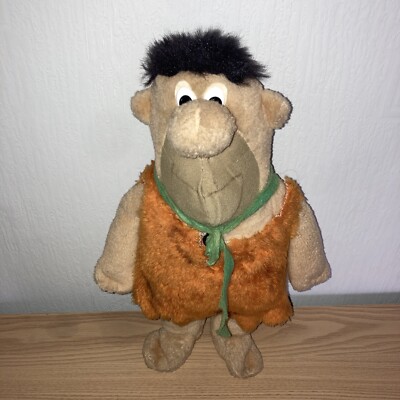 Zugschnur sprechender Fred Feuerstein Plüsch - Wendy Boston - Vintage