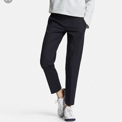 uniqlo black ankle pants
