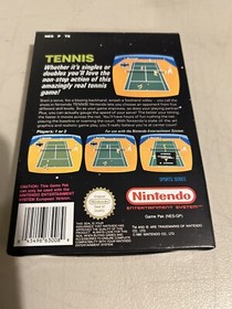 Tennis Nintendo NES European Version Game Complete Boxed