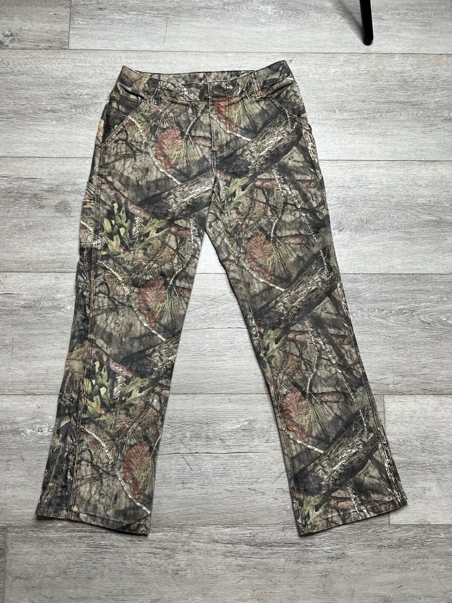 VTG Carhartt Realtree Camo Work Carpenter Youth Pants Tag Sz 12