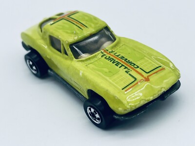 1979 Hot Wheels Corvette 63 Split Window Stingray Lime Green Malaysia