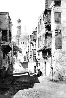Qml-53 Straßenszene, Kairo, Ägypten 1870er Jahre. Foto