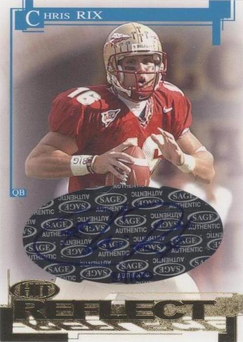 2005 SAGE Hit - Reflect Chris Rix #RA46 Gold Autographs /100 (AU, RC ...