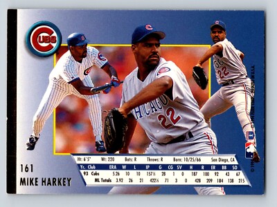 Mike Harkey 1994 Ultra #161 Chicago Cubs - Main Image