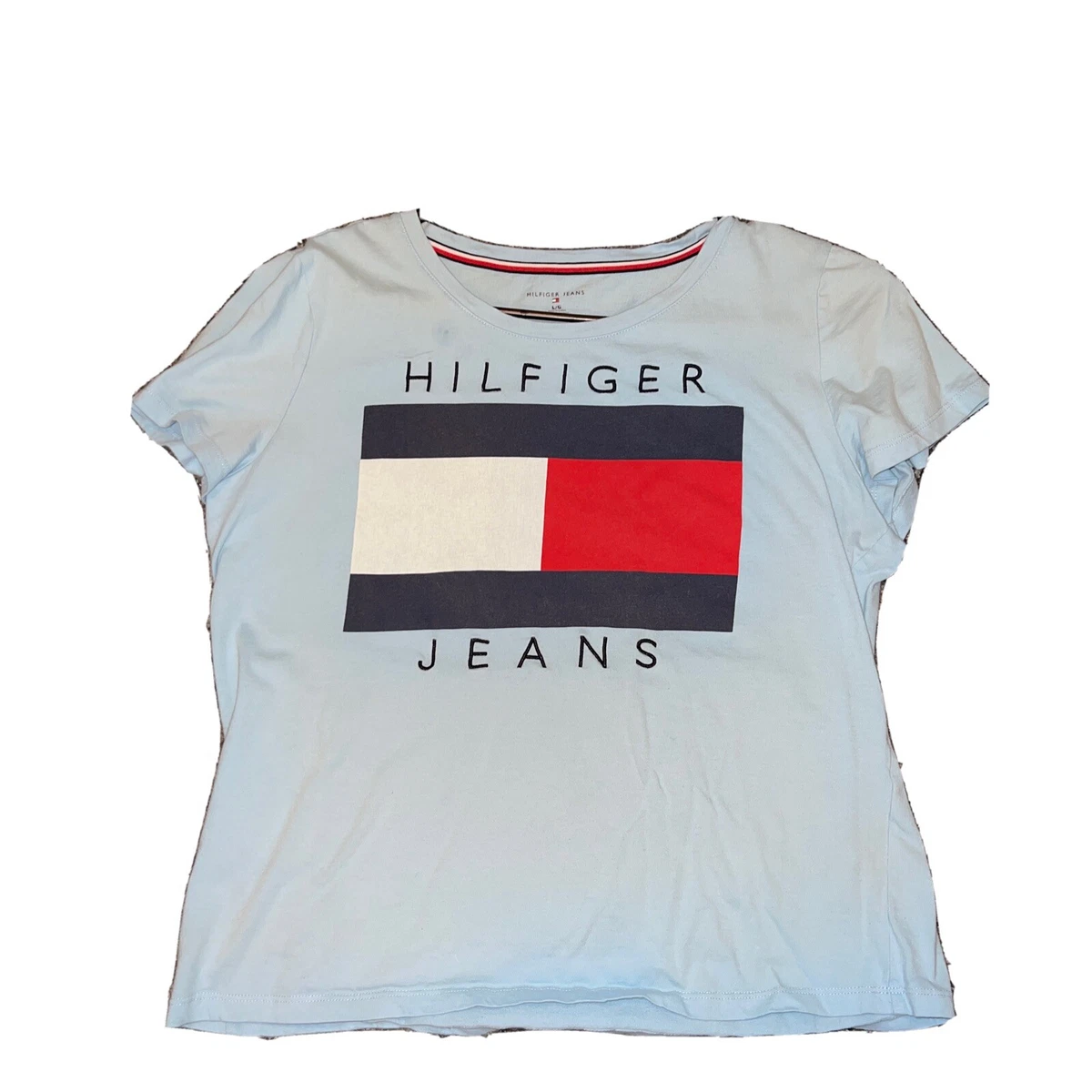 Tommy Hilfiger TOMMY JEANS Velvet Logo Women's Crop Top, Size Large