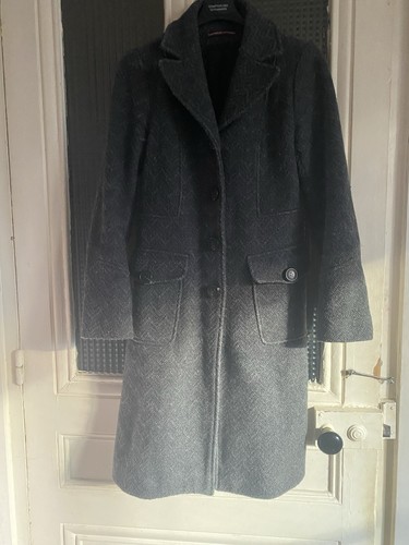 Manteau En Laine Comptoir Des Cotonniers - Taille 36 - Gris Doublé - Très Bon état