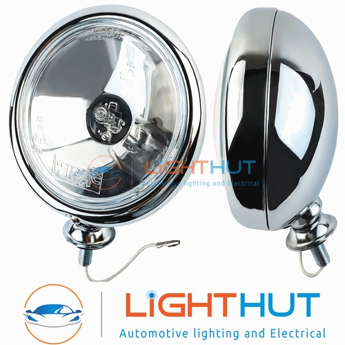 12V 55W Wipac 5" Polished Chrome Driving Lamps Spot Lights Mini R56 eBay