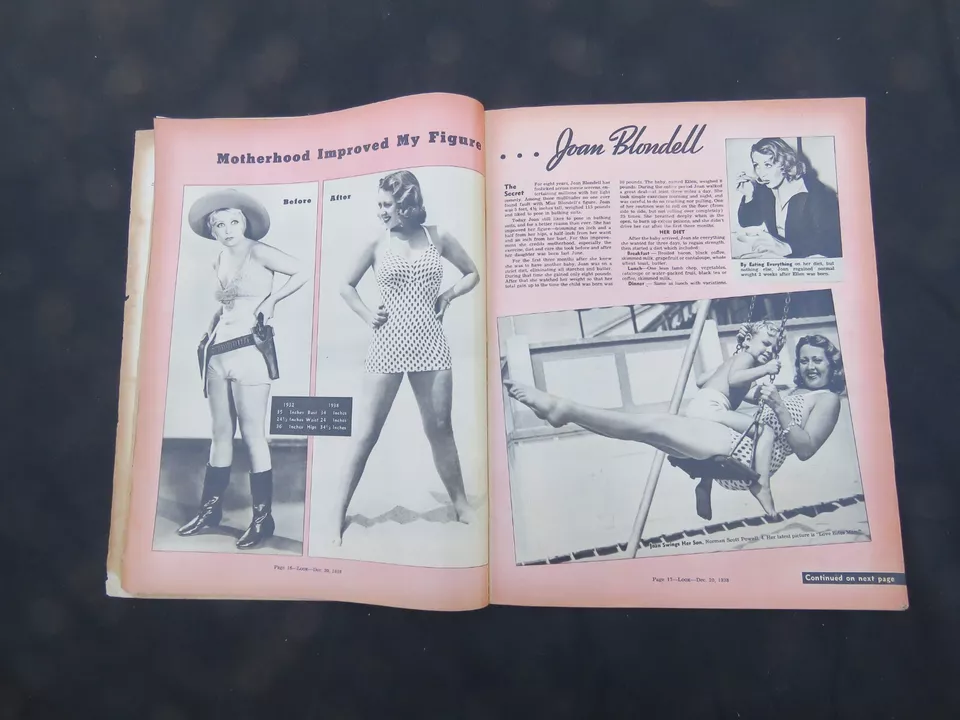 LOOK Magazine December 20 1938 Al Capone, Adolph Hitler, Frankenstein & Dracula - Image 4 of 4