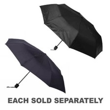 Brellerz 8 Ribs Rubber Handle Umbrella Heavy Density Polyster Fabric Slide Up