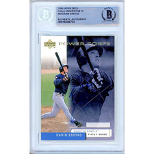 Darin Erstad Signed 1999 Upper Deck #29 LA Angels Beckett BAS Slabbed MLB Auto
