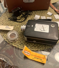 vintage home movie camera Cine-Kodak Magazine 8 in leather case w/light meter