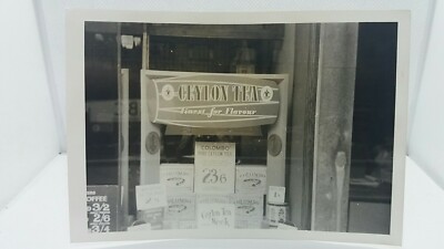 Vintage Werbefoto für Ceylon Teewoche ca. 128 mm x 90 mm