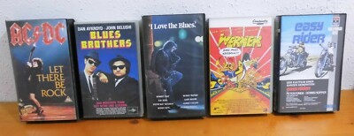 Blues Brothers / Werner / Easy Rider / ACDC / I love the blues   ( VHS )