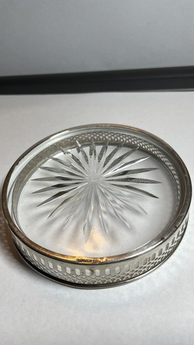Vintage Sterling Silver Glass Insert Lemon Dish - Picture 4 of 5