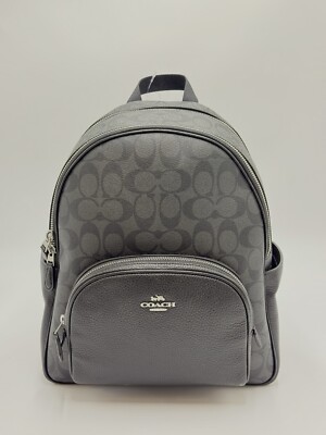 Brand New Coach Black Court Monogram Backpack