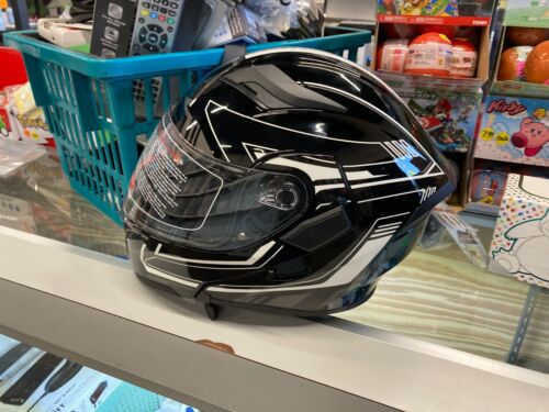 1Storm HB89 Motorcycle Helmet - Large/Black - Picture 1 of 6