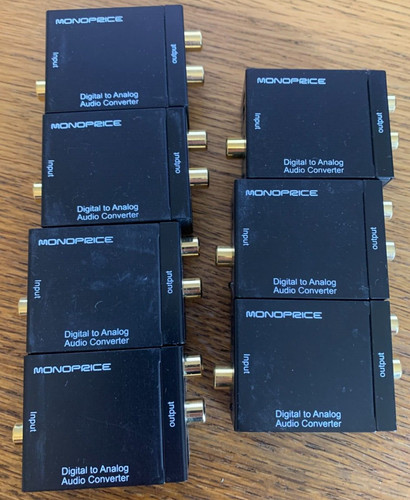 Monoprice Digital to Analog Audio Converter DCA01 RoHS compliant R2 No Cords -7x