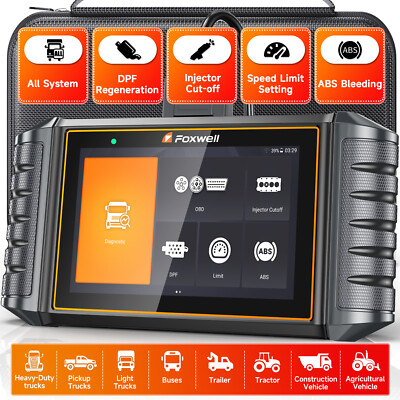 2026 New FOXWELL HD500 Heavy Duty Truck Diesel Scanner Diagnostic Tool DPF Regen