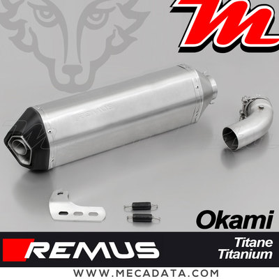 Schalldämpfer Auspuff REMUS Okami Titan Suzuki V-Strom 1000 2017