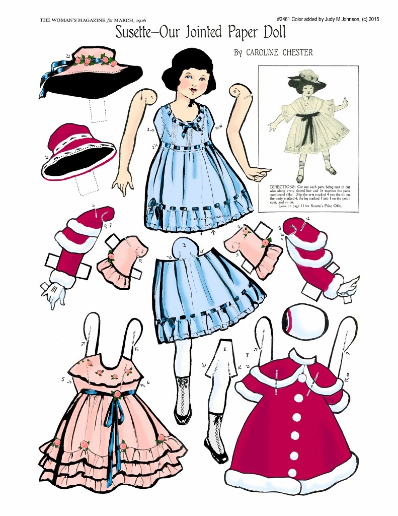SALE! Carolyn Chester Architect of Historical Paper Dolls 1913