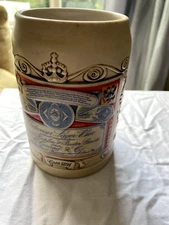 Vintage 1990 Budweiser Mug - Anheuser-Busch Antique Budweiser Label Stein