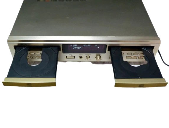 Denon CDR-W1500 CD Recorder Dual Deck Silver From Japan Good - Image 3 of 4