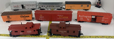HO Scale Box Car Lot Of 8 Burlington CB Q 19720 Sliding Door Freight Plus More