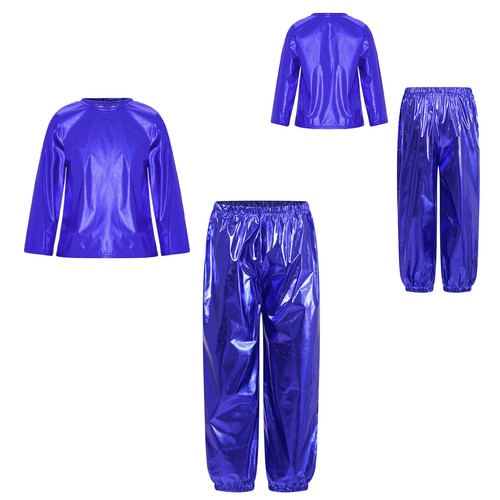 Kids Sweatsuit Jogger Tracksuit Crewneck Outfit Youth Shirt With Pants Street - Picture 40 of 65