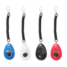 UEETEK 4PCS Professional Dog Clicker Big Button Training Clickers with Wrist