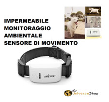 GPS TRACKER LOCALIZZATORE SATELLITARE COLLARE CANE GATTO ANIMALI COSE
