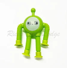 Excellent Condition No Brand Robot Toy Green EXTENDABLE & LIGHTS UP