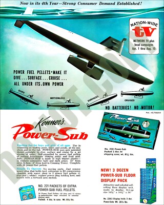 1965 Kenners Power-Sub Toy Magazine Comic Book Catalog Promo Ad 8x10 Photo