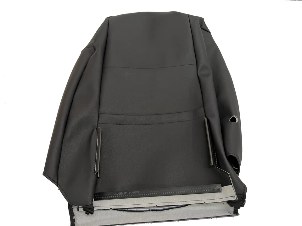 Cubierta de asiento de cuero derecha original VW Golf 7 5G negro asiento de pasajero delantero 3 puertas Foto 2 de 4