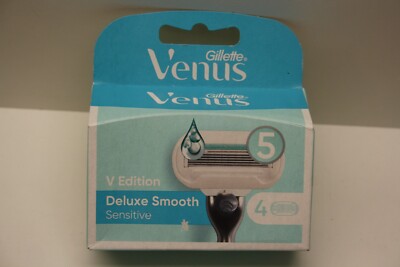 Gillette Venus Deluxe V Edition Smooth Sensitive Rasierklingen Damen