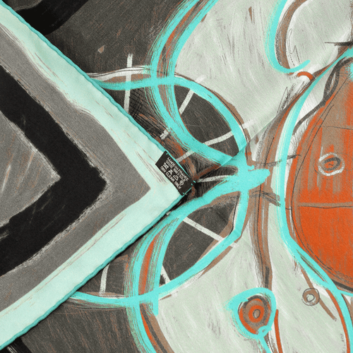 Hermes Scarf NEW SPRINGS 90cm Silk Carre Foulard RYBALTCHENKO - Bild 5 von 7