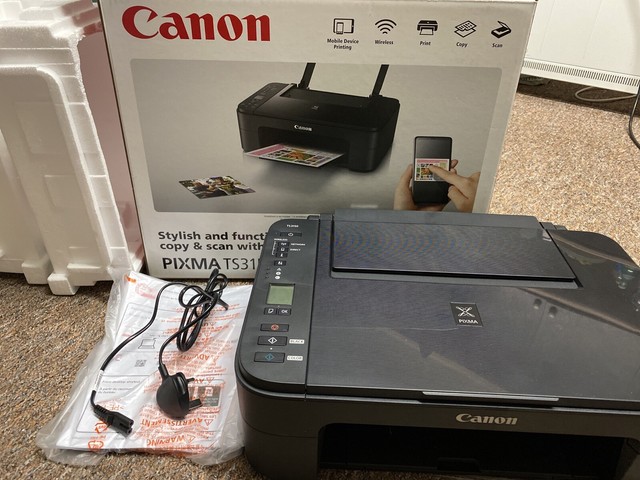 Canon PIXMA TS3150 All-In-One Injekt Printer - Black for sale online | eBay
