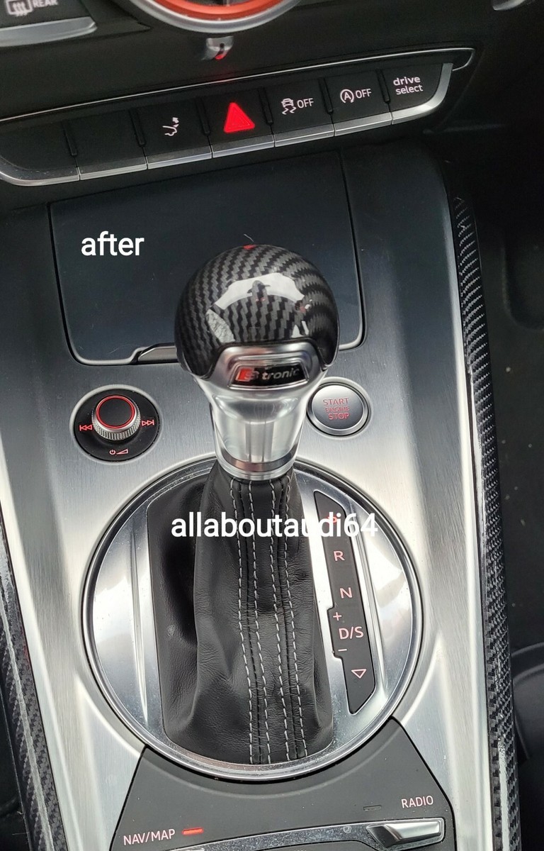 For Audi TT TTS MK3 8S A3 S3 8V DSG Carbon Fibre Effect
