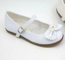 BALLERINE bimba (25-36) bianche con cinturino eleganti cerimonia comunione