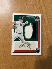 2022 Panini Stars & Stripes - Cade Fisher - Silhouette Prime Patch Auto 15/25