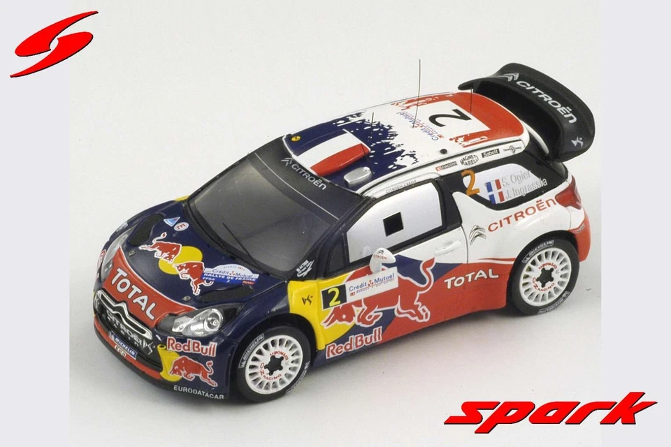 1/43 Citroen DS3 WRC  Red Bull   Winners Rally France Alsace  2011  #2 S.Ogier - Image 4 of 4
