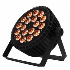 SHEHDS LED Par Can Lights 18x12W Stage Lights RGBW 4in1 DMX Uplights Aluminum Sh