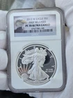 2013 W American Silver Eagle PF 70 Ultra Cameo $1 Coin Graded By NGC