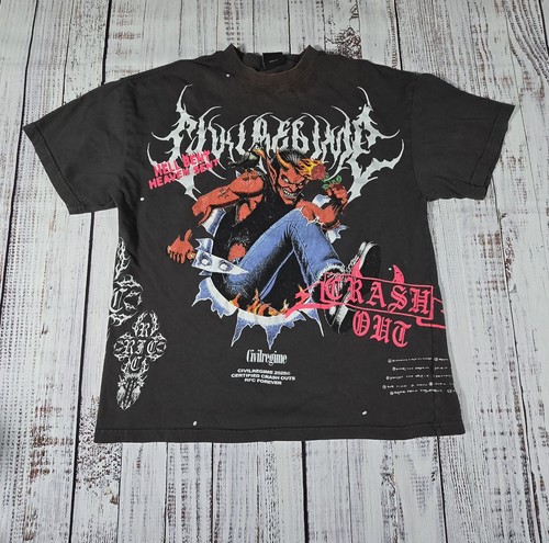 Civil Regime Crash Out American Classic Oversized Tee • Medium