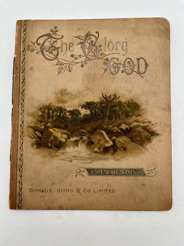 Antique Illustrated Psalm Book The Glory of God Marcus Ward & Co 1800's - Picture 1 of 9