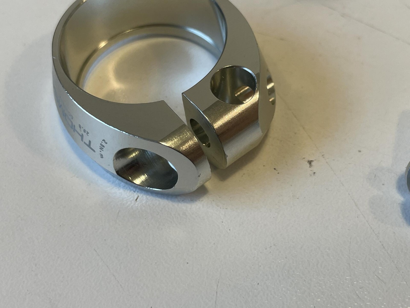 Unused Thomson Seatpost Clamp 29.8mm Silver, Missing Barrel Nut