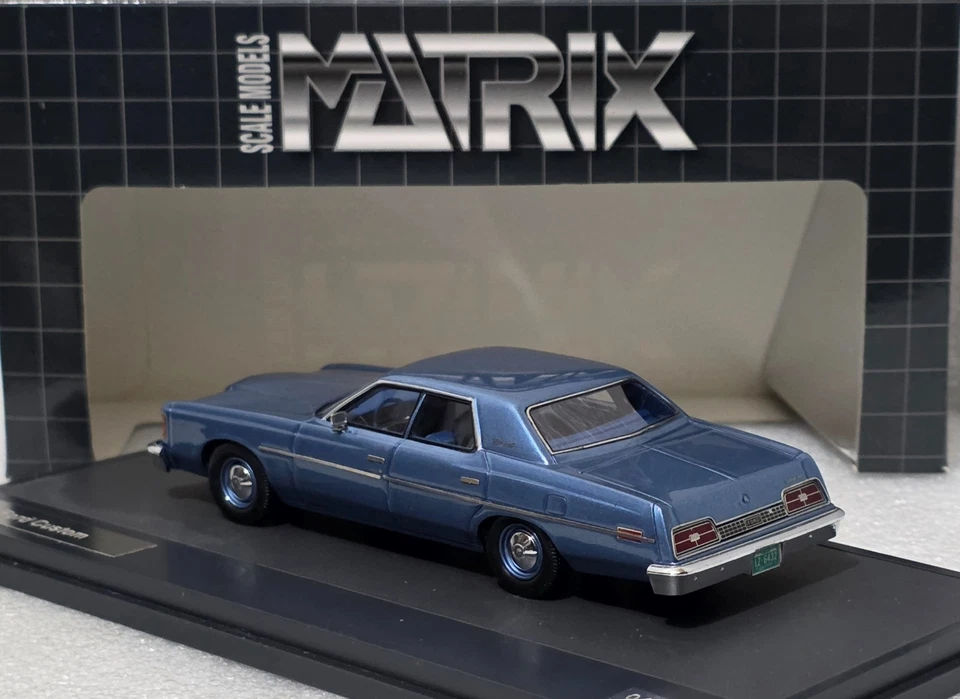 Ford USA Custom Galaxie 500 1974 Light Blue 1:43 Matrix MX20603-242 SUPER RARE!! - Image 4 of 4