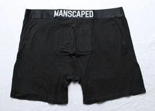 Manscaped Men's Breathable Anti-Chafing Microfiber Boxer Briefs DH3 Black XL NWT