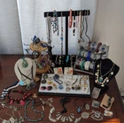 Vintage Estate Silver Tone Costume Jewelry Mixed Lot Necklaces Bracelets