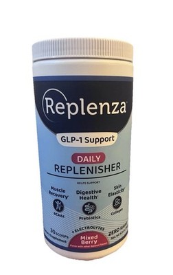 Replenza GLP-1 Support Daily Replenisher Mixed Berry 6.8 oz  EXP 9/2026