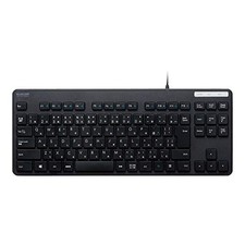 Elecom Keyboard Wired Membrane Thin Compact Keyboard Black